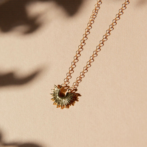 Vintage-Inspired Victorian Burst Necklace on a 14kt Gold Filled Chain