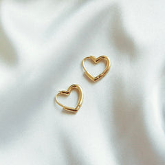 Sweet Heart-Shaped Charm Earrings for Everyday Romance
