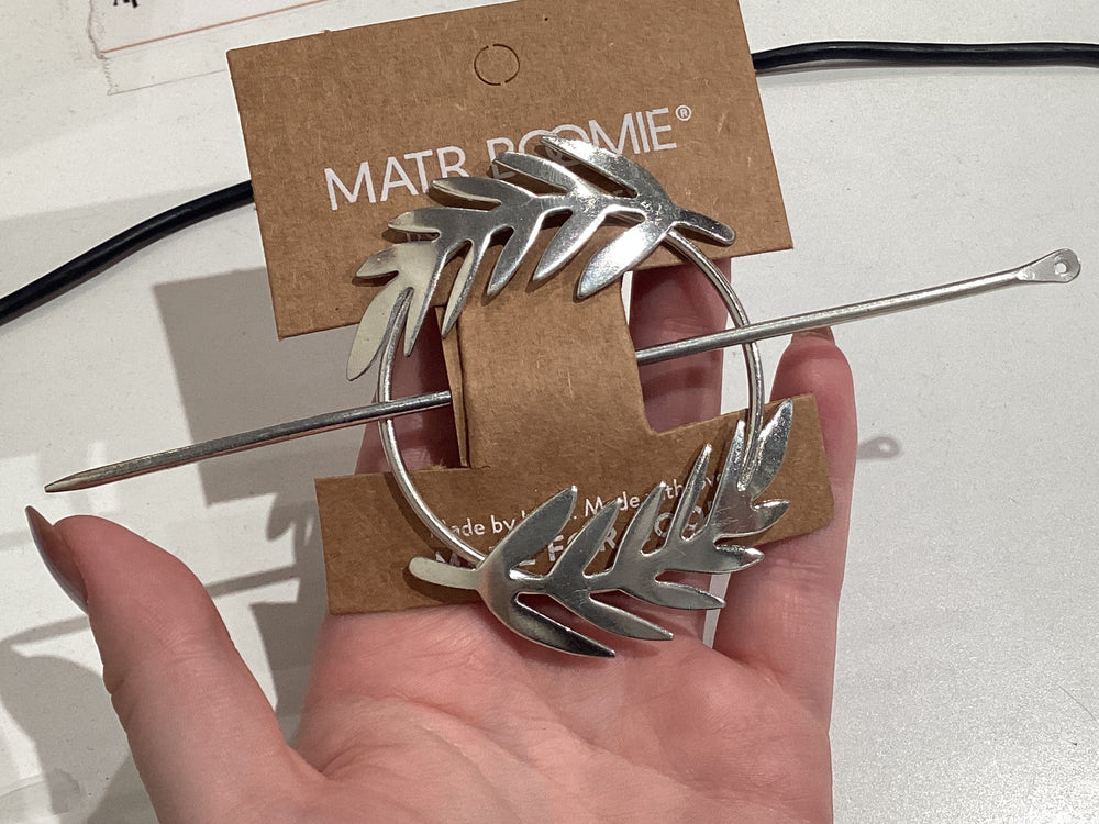 Silver Leaf Hairpin