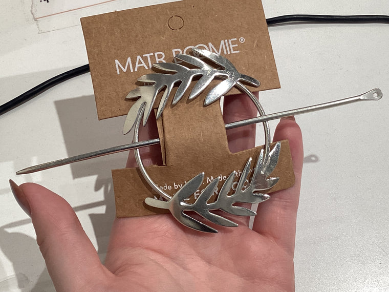 Silver Leaf Hairpin