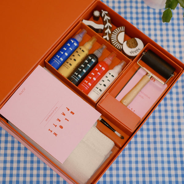 Block Printing Kit - Cosmic Tote Bag