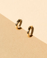 Lightweight and chic 14kt gold filled tube hoop earrings for everyday wear