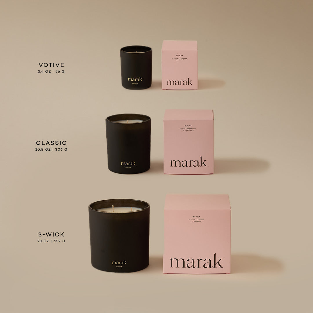 Bloom Candle- Peony & Rasberry