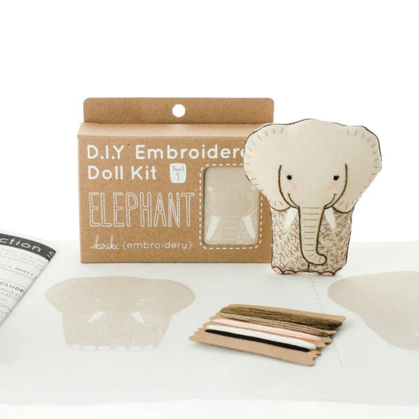 Elephant Embroidery Kit