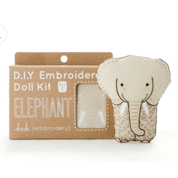 Elephant Embroidery Kit