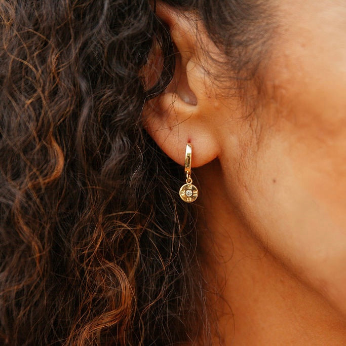 Nickel-free Disco Dot Huggers, perfect for adding sparkle to your ensemble