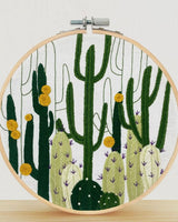 Cactus Bloom Embroidery Kit