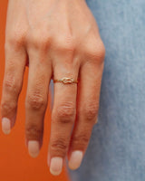 Delicate and Intricate 14kt Gold Filled Knot Ring for Special Bonds