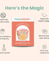 Petite Artisan Pinch Pot Clay Kit