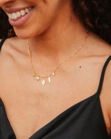 18-Inch Gold Filled Necklace with Desert Landscape Charms