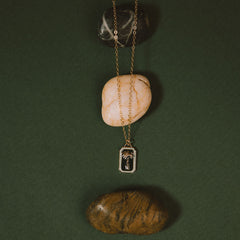 Retro Palm Tree Necklace