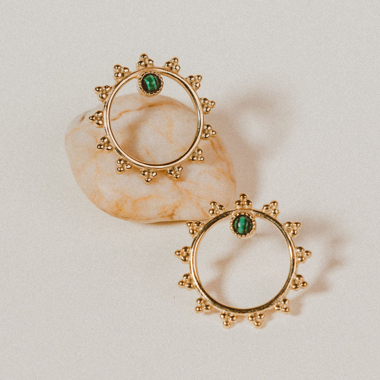 Solis Earrings Turquoise