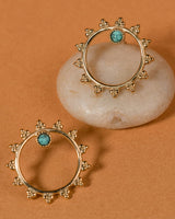 Solis Earrings Malachite