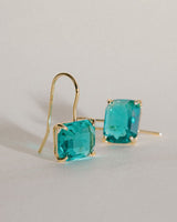 Horizon Drop Earrings-Emerald