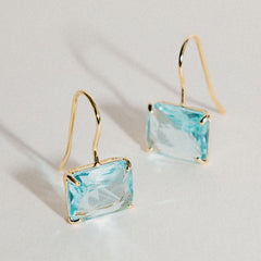 Horizon Drop Earrings-Sky