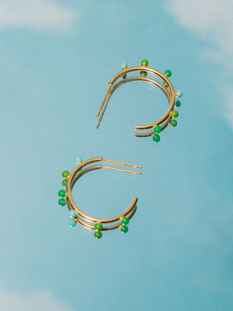 Pompones Hoops Green