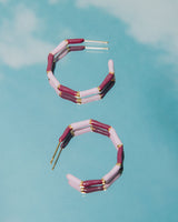 Oasis Hoops Burgundy