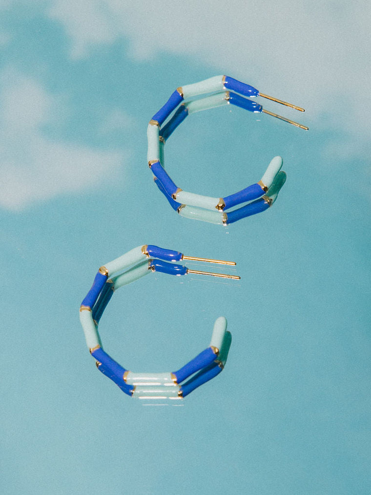 Oasis Hoops-Periwinkle