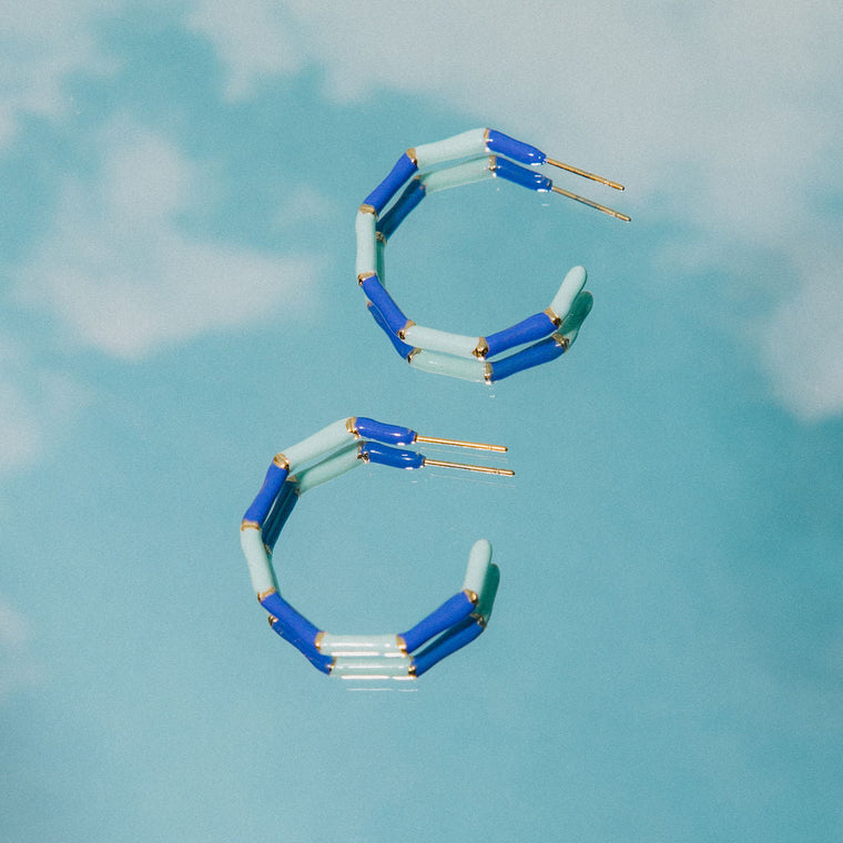 Oasis Hoops-Periwinkle