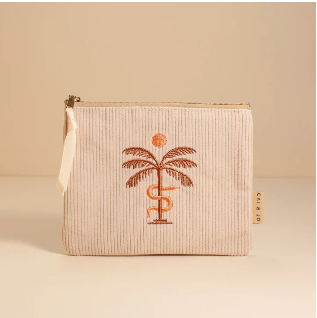 Corduroy Palm Pouch