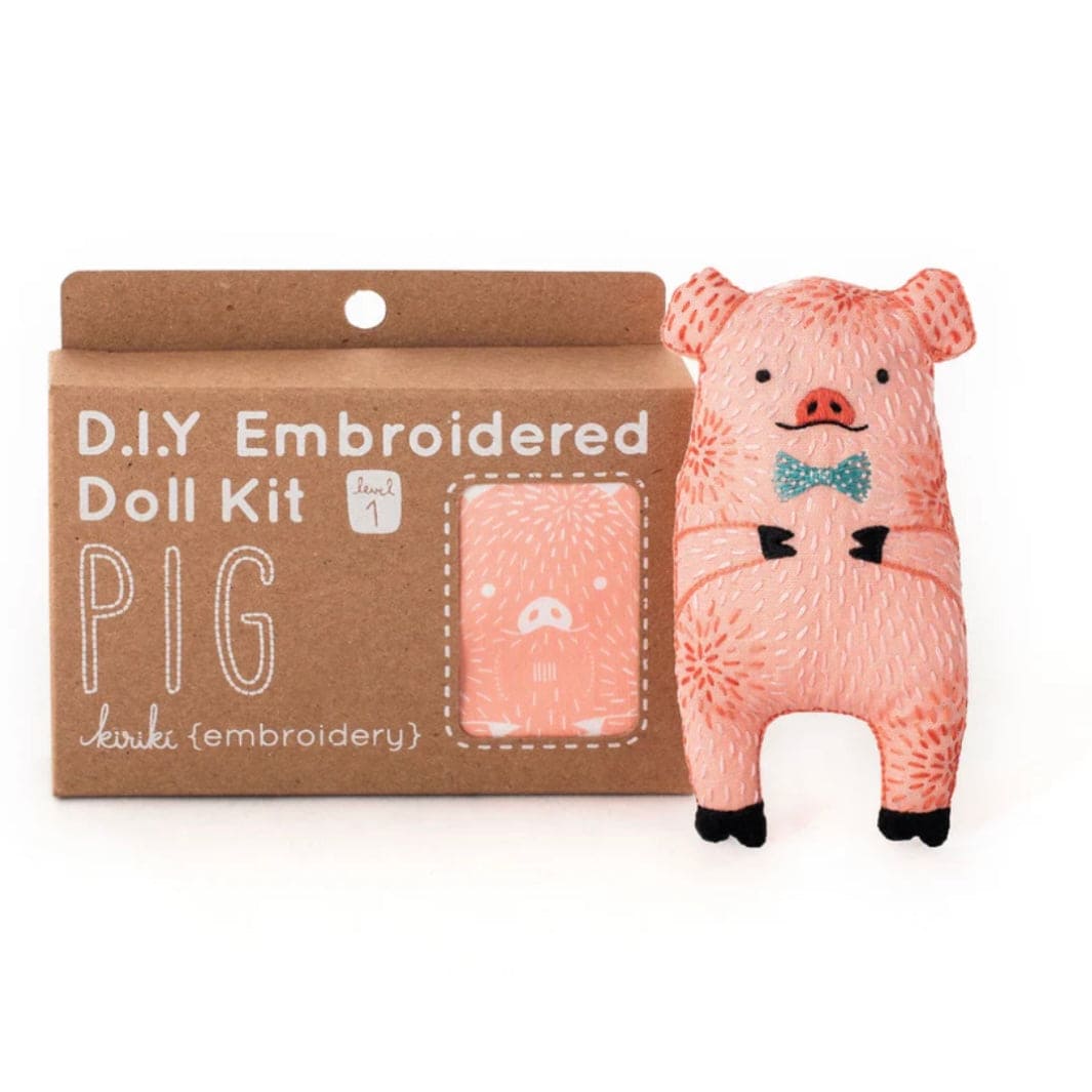 Piggy Embroidery Kit