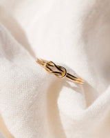 Elegant 14kt Gold Filled Knot Ring Symbolizing Unity