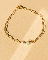 Blue Opalite Bracelet with 14kt Gold Filled Chain at Covet Palm Springs