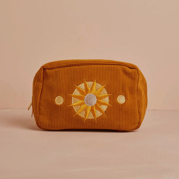 Sun Corduroy Makeup Bag