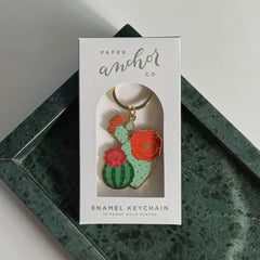 Enamel Desert Keychain