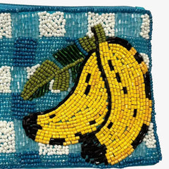 Banana Beaded Coin Purse