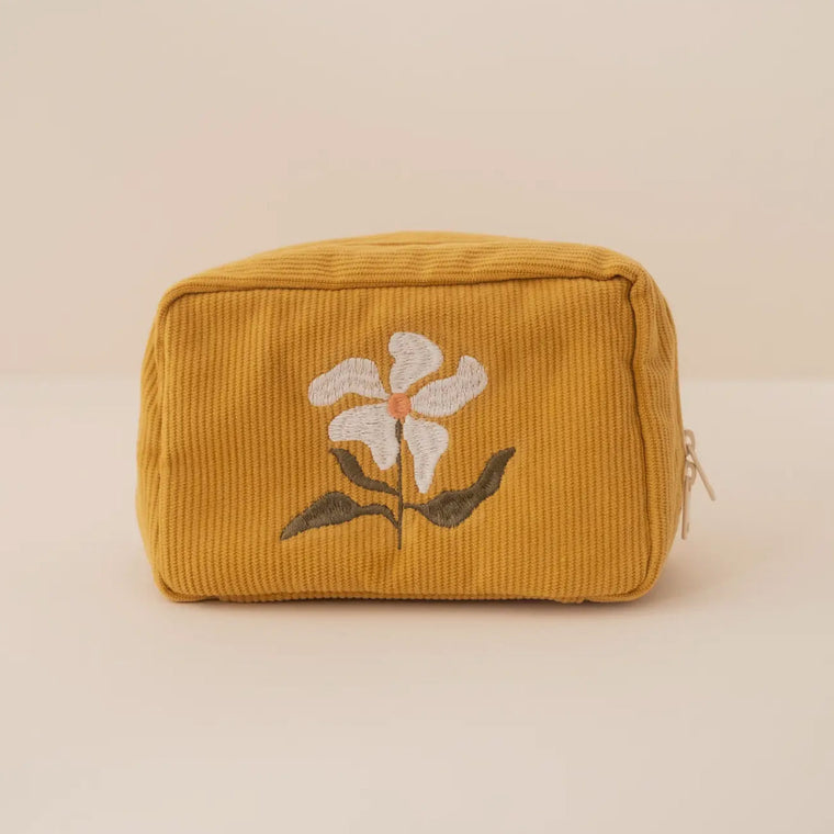 Marigold Corduroy Makeup Bag