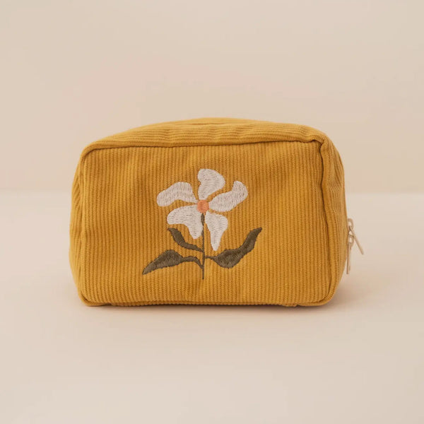 Marigold Corduroy Makeup Bag
