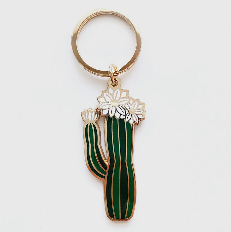 Cactus Flower Keychain
