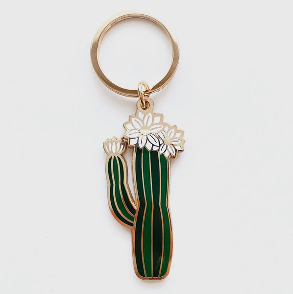 Cactus Flower Keychain
