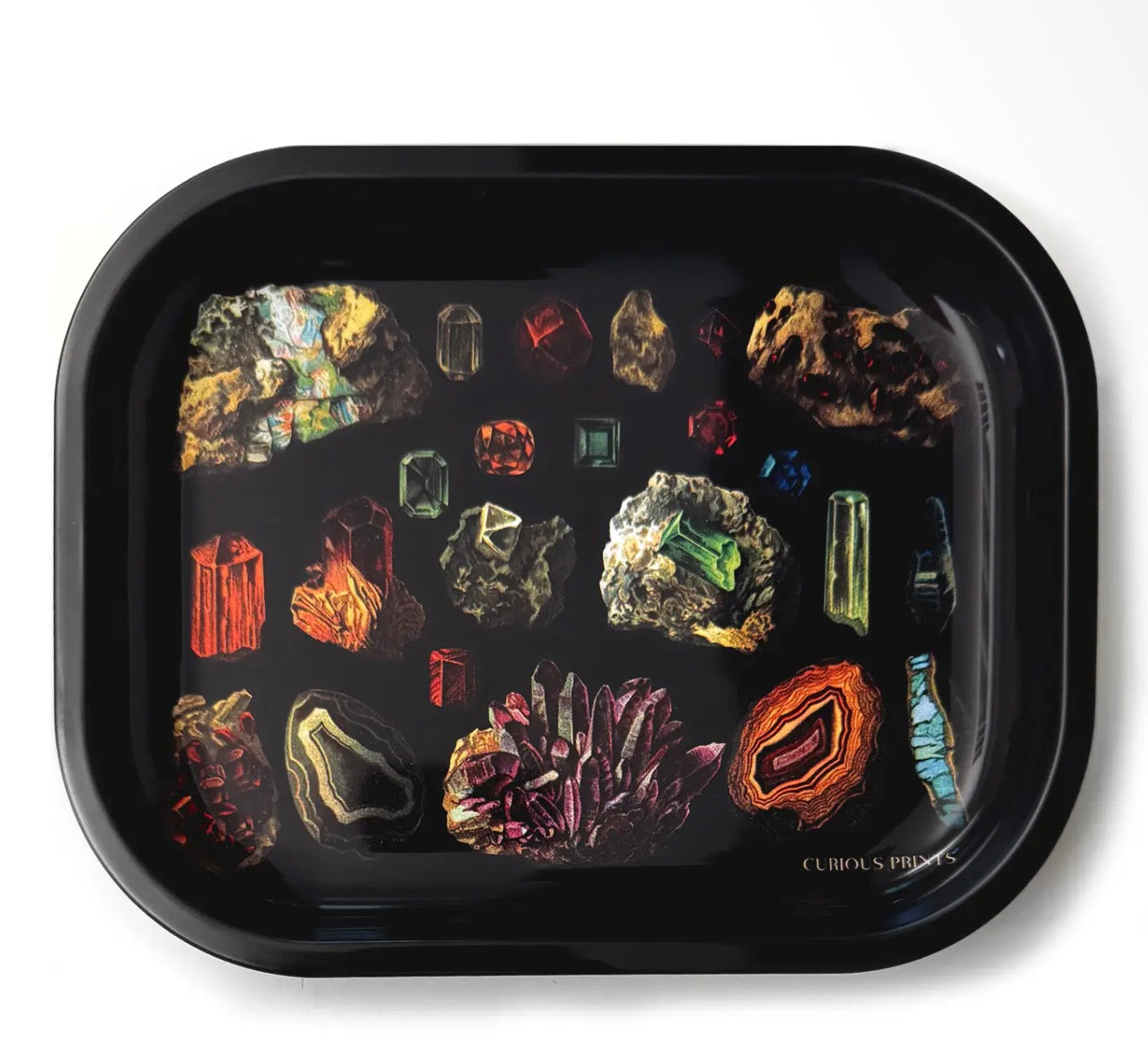 Gemstone Metal Trinket Tray