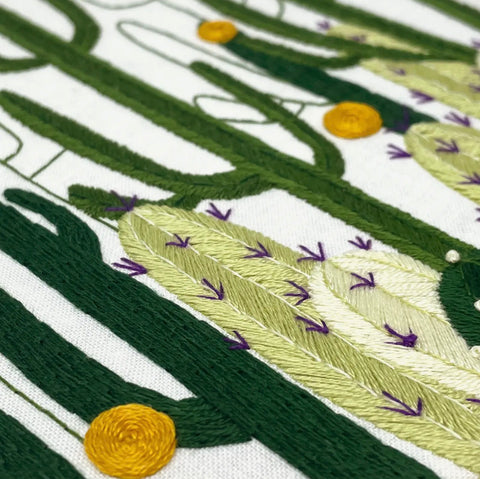 Cactus Bloom Embroidery Kit