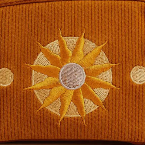 Sun Corduroy Makeup Bag