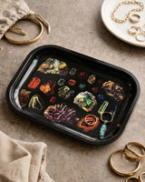 Gemstone Metal Trinket Tray