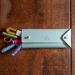 Cross Stitch Pouch Kit- Aqua