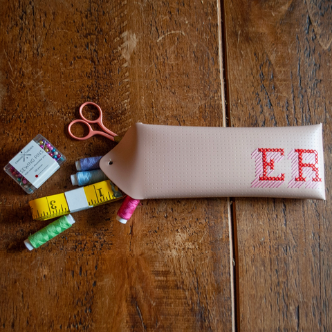 Cross Stitch Pouch Kit- Pink