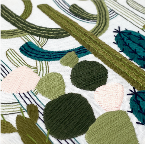 Cactus Garden Embroidery Kit