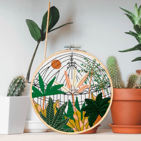 Botanical Garden Embroidery Kit