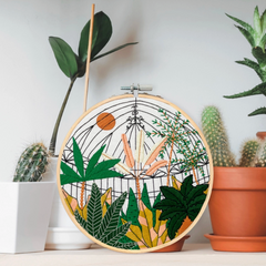 Botanical Garden Embroidery Kit