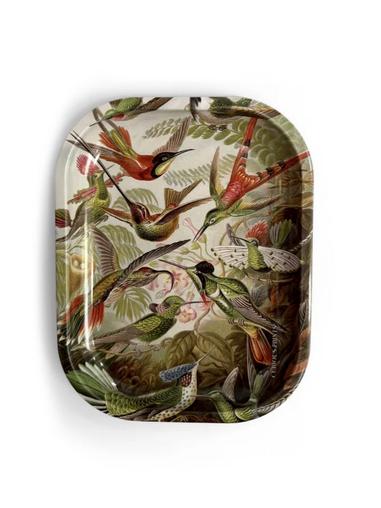 Humming Bird Metal Trinket Tray