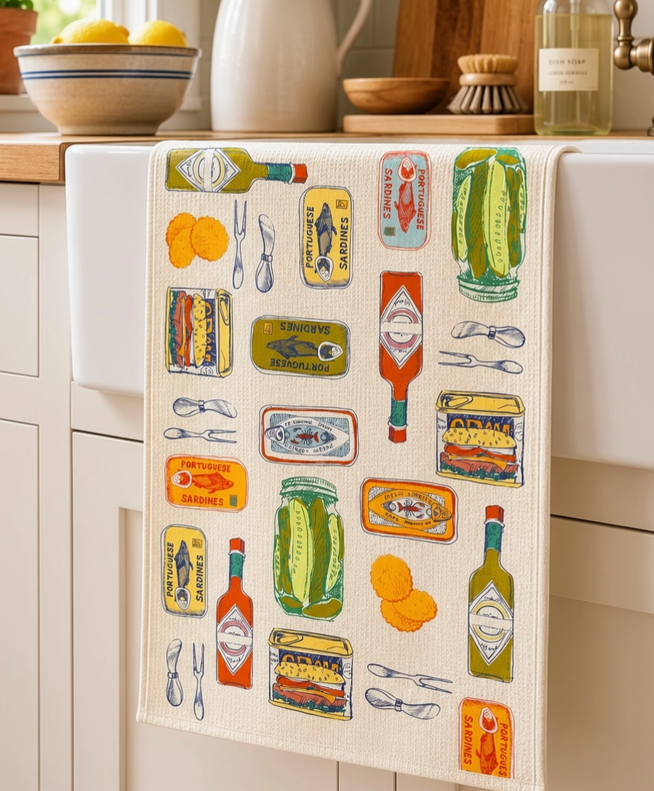 Sardine Tea Towel