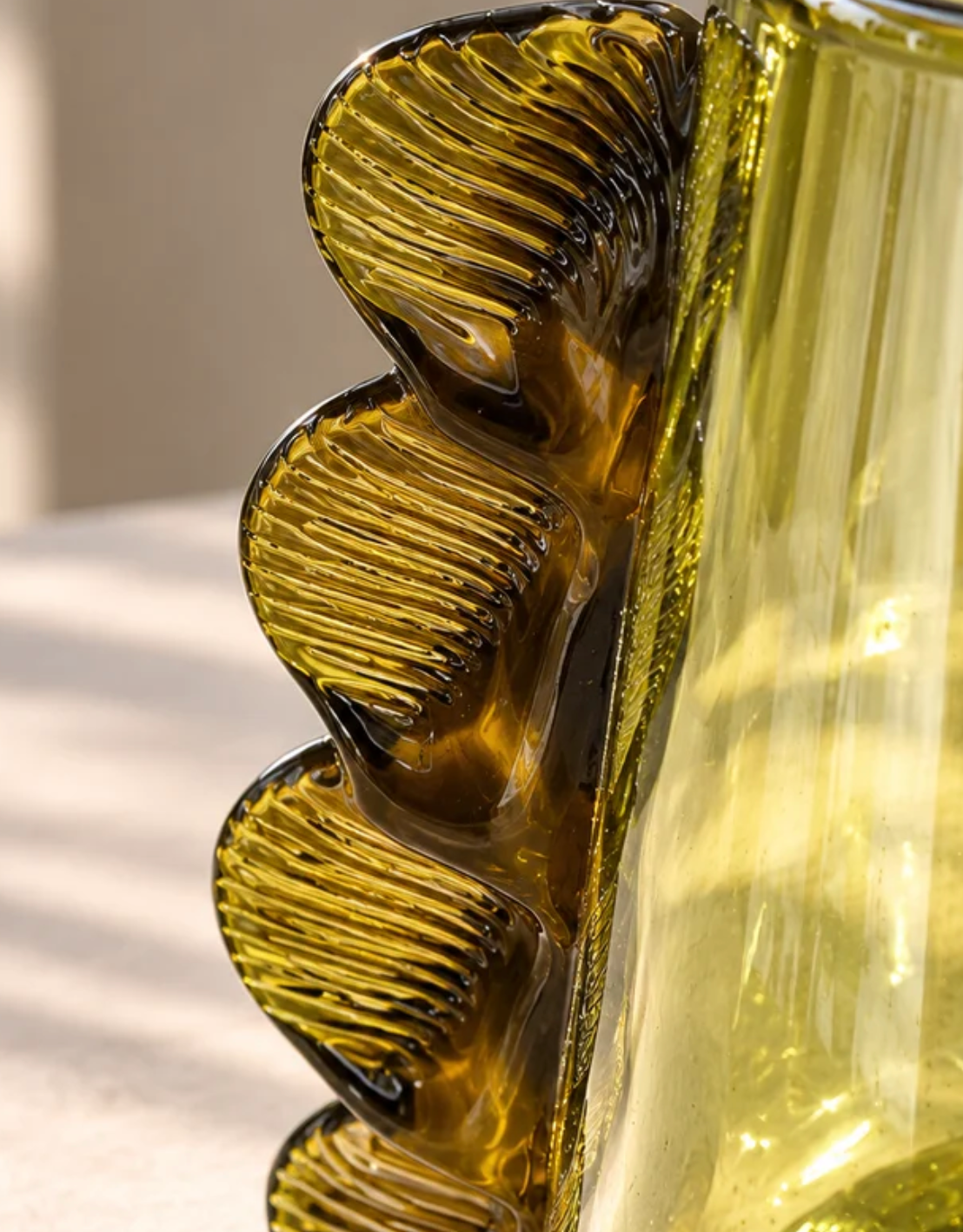 Betta Green Glass Vase