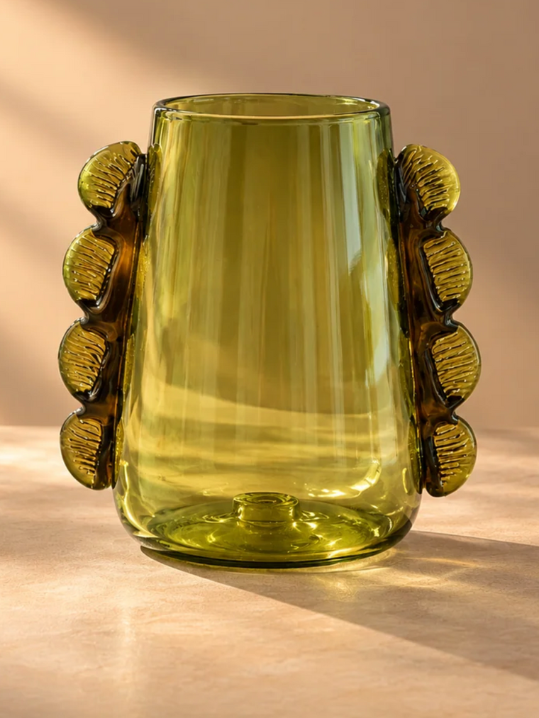 Betta Green Glass Vase