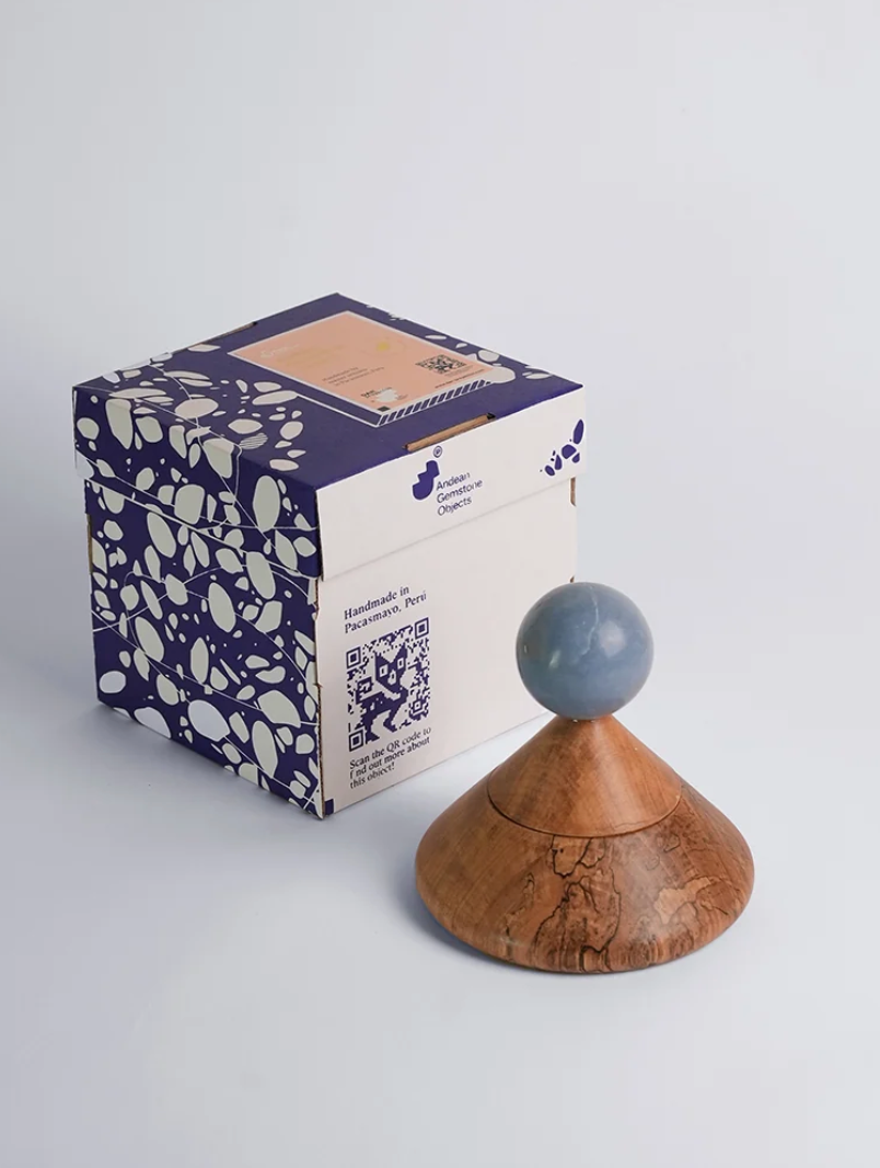 Cool Cone Jewel Box - Angelite