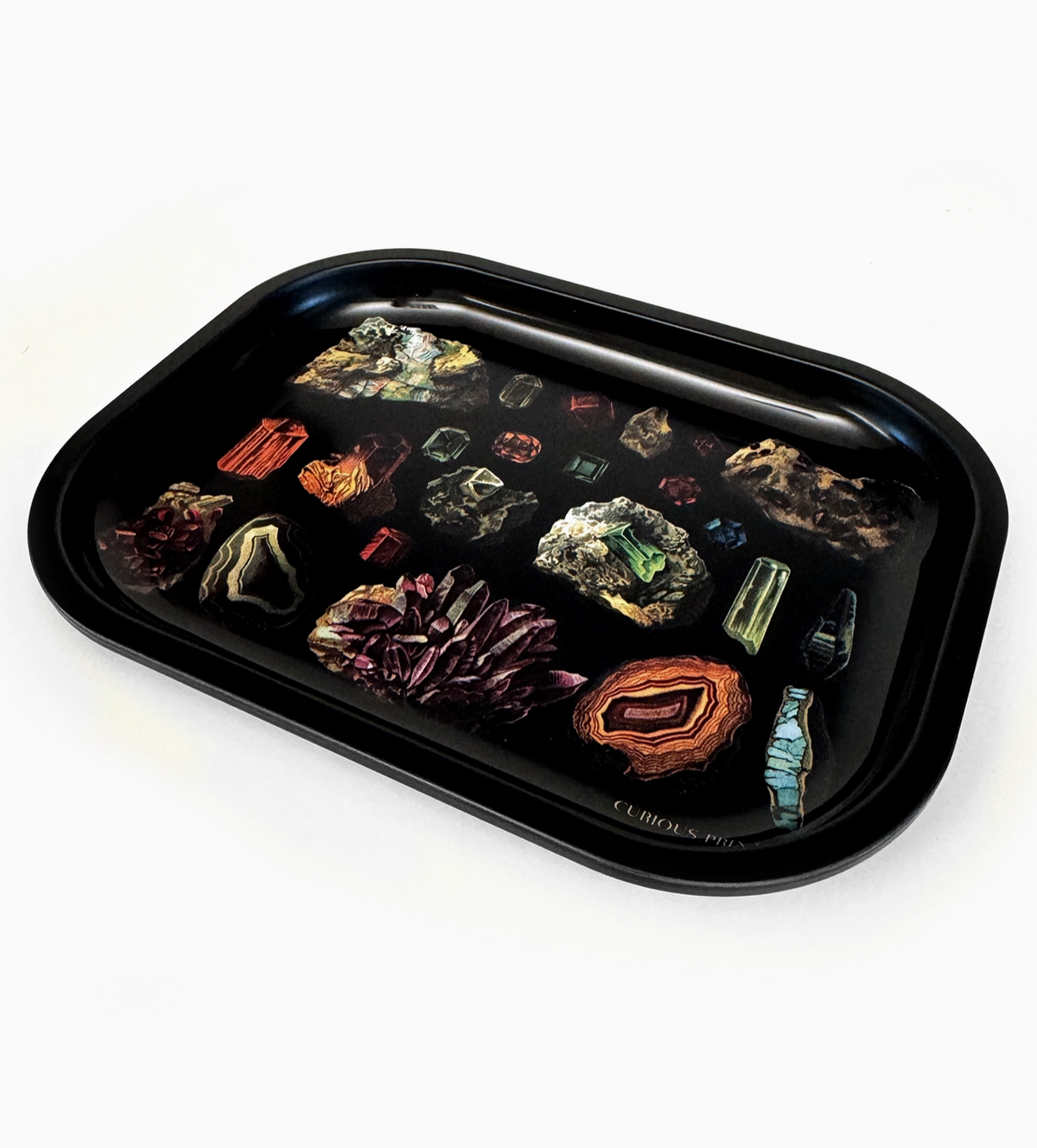 Gemstone Metal Trinket Tray