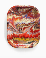 Marble Pattern Metal Trinket Tray